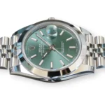 Rolex Datejust 41 Mint Green 126300 Dmooth Bezel Jubilee Bracelet 2026 Brand New Unworn 2025 full set with box and papers available at Calibre24 Luxury Watches Perth Australia