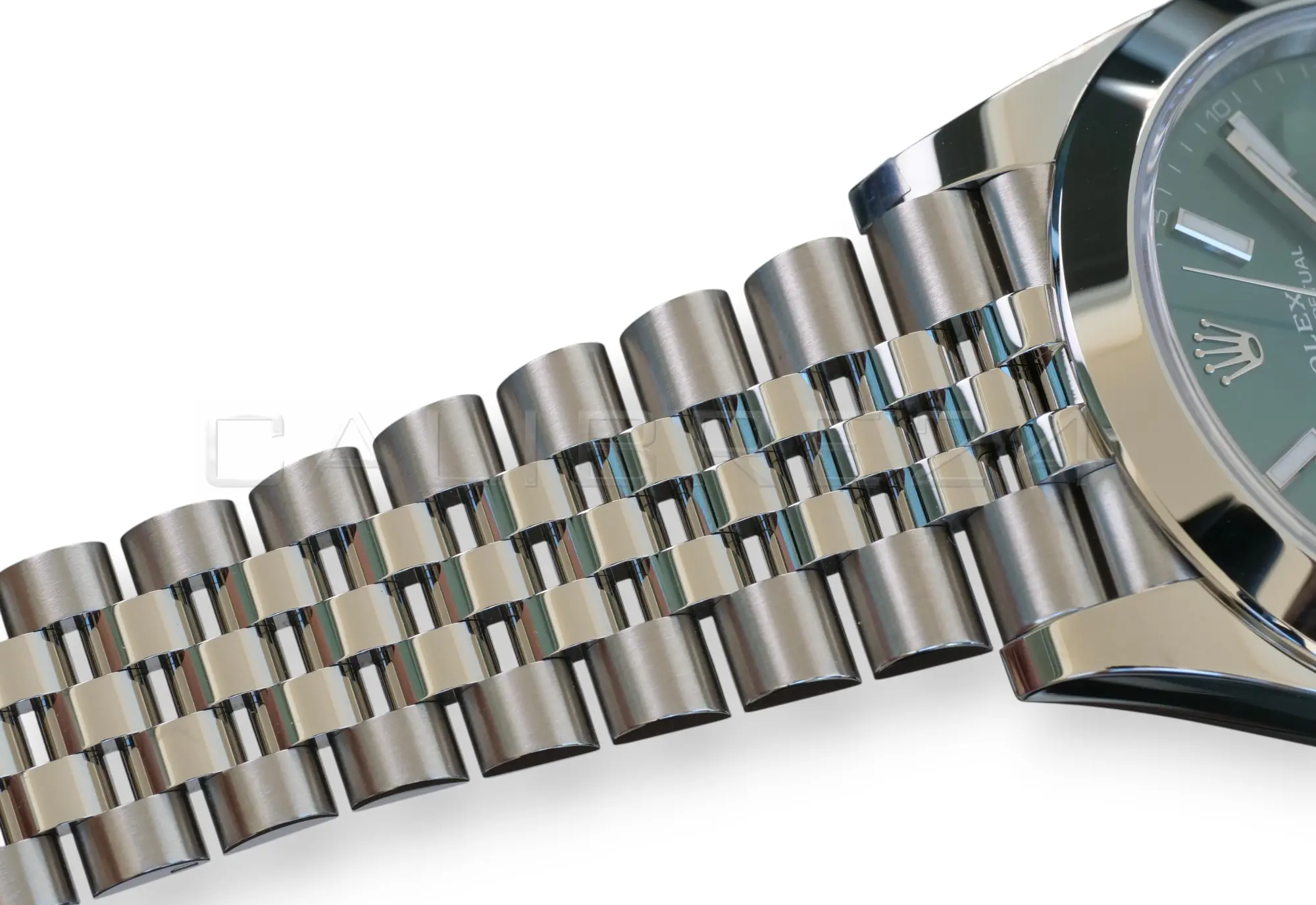 Rolex Datejust 41 Mint Green 126300 Dmooth Bezel Jubilee Bracelet 2026 Brand New Unworn 2025 full set with box and papers available at Calibre24 Luxury Watches Perth Australia