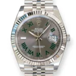 Rolex Datejust 41 Wimbledon Dial 126334 fluted bezel jubilee bracelet Brand New Old Stock 2024 Condition full set with box and papers for sale at Calibre24 Luxury Watches Perth Australia