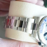 Rolex GMT-Master II Batman black blue Cerachrom bezel platinum numerals 24-hour scale
