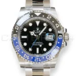 Rolex GMT-Master II Batman 126710BLNR Oyster bracelet 2023 black blue bezel front dial