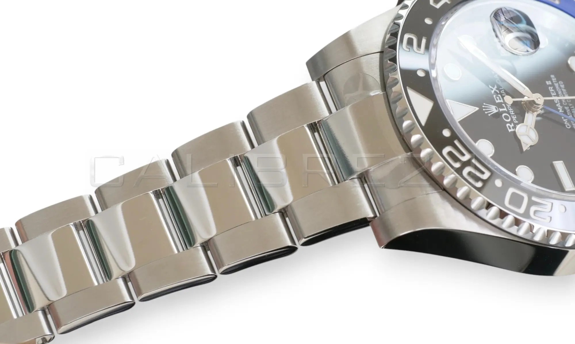 Rolex GMT-Master II Oyster bracelet Oysterlock Easylink clasp three-link brushed polished