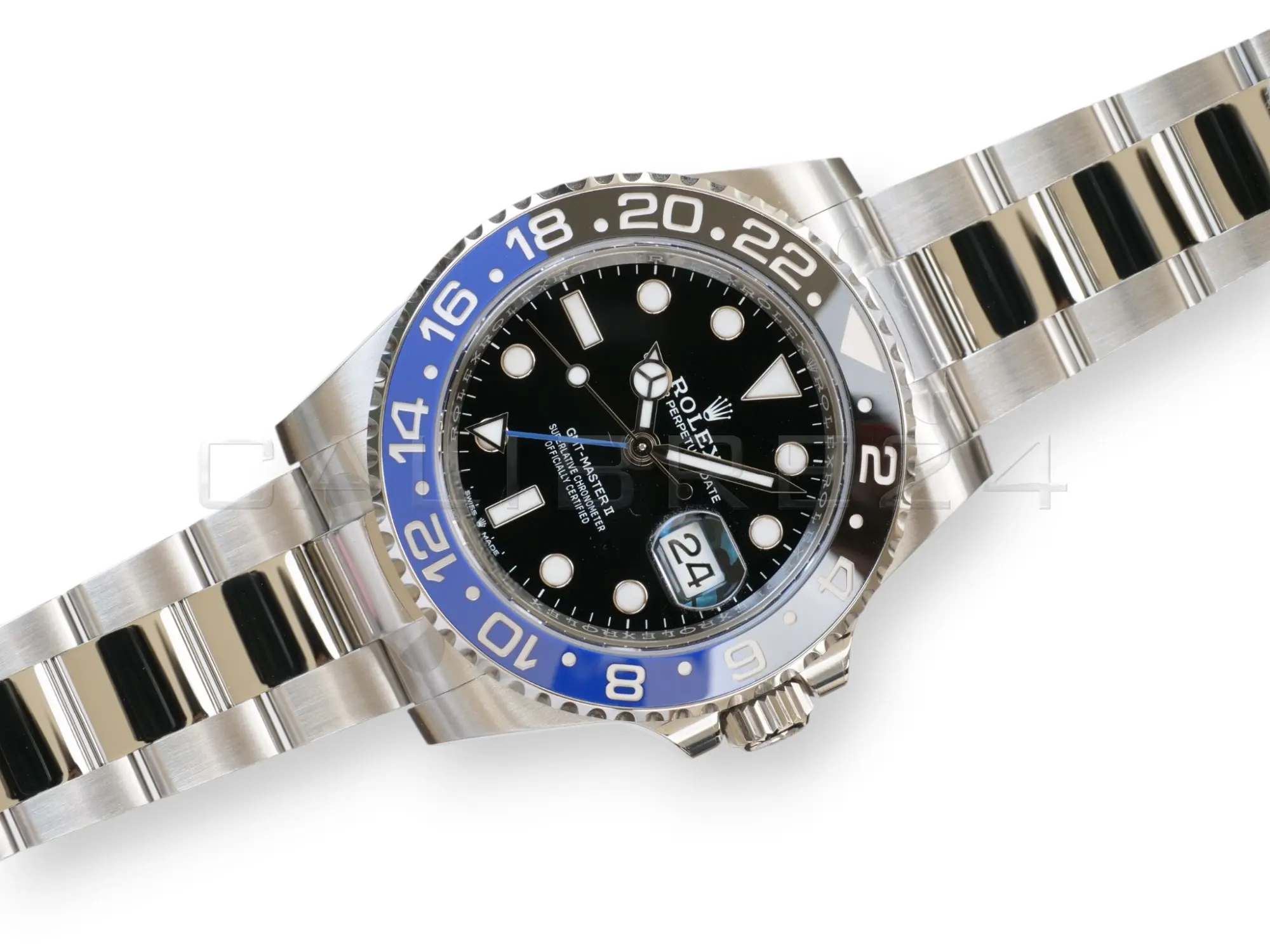 Rolex GMT-Master II Oyster bracelet Oysterlock Easylink clasp three-link brushed polished