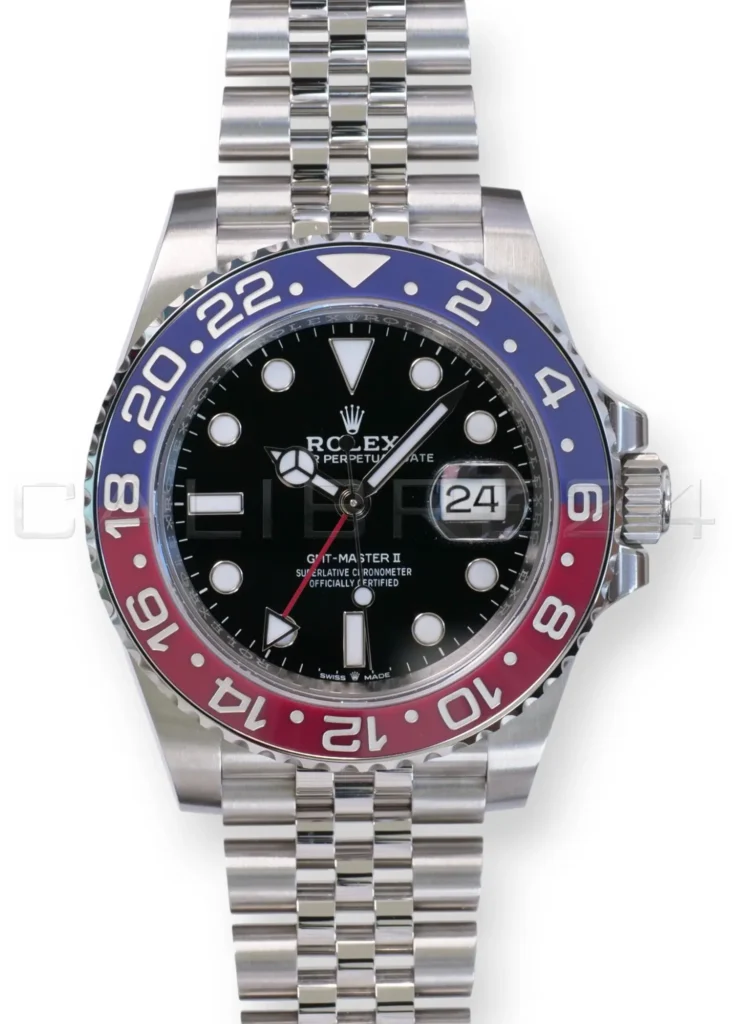 Rolex GMT Master II Pepsi 126710BLRO Rolex GMT Master II 126710BLRO Pepsi Brand New Old Stock 2018 unworn full set with box and papers available at Calibre24 Luxury Watches Perth Australia