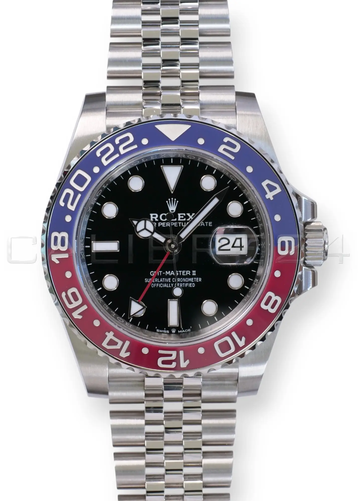 Rolex GMT Master II Pepsi 126710BLRO Rolex GMT Master II 126710BLRO Pepsi Brand New Old Stock 2018 unworn full set with box and papers available at Calibre24 Luxury Watches Perth Australia