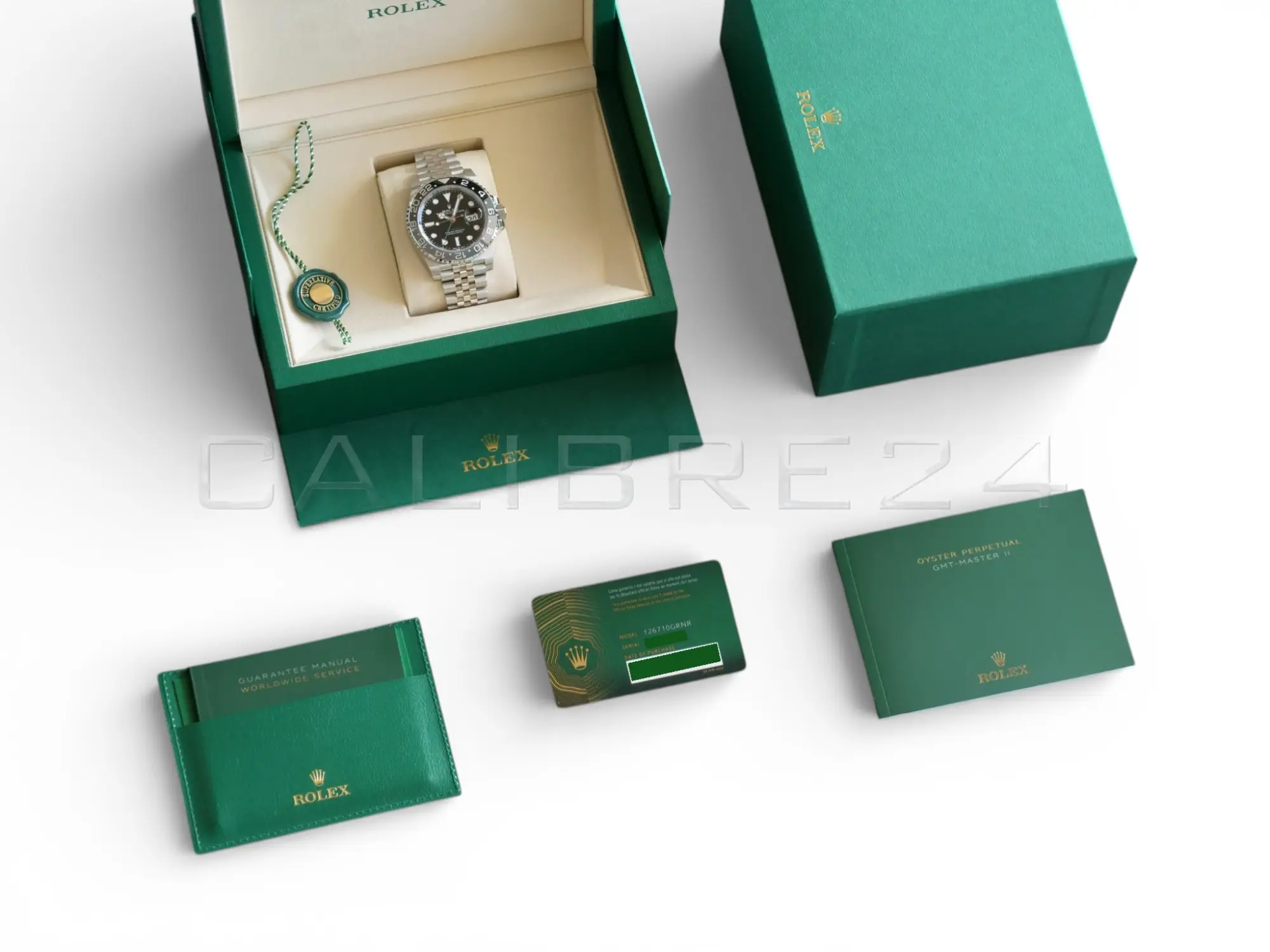 Rolex GMT Master II 126710GRNR Bruce Wayne 2025 Brand New Unworn full set with box and papers available at Calibre24 Luxury Watches Perth Australia