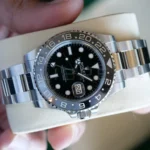 Rolex GMT-Master II Bruce Wayne black dial green GMT hand green inscription Chromalight markers