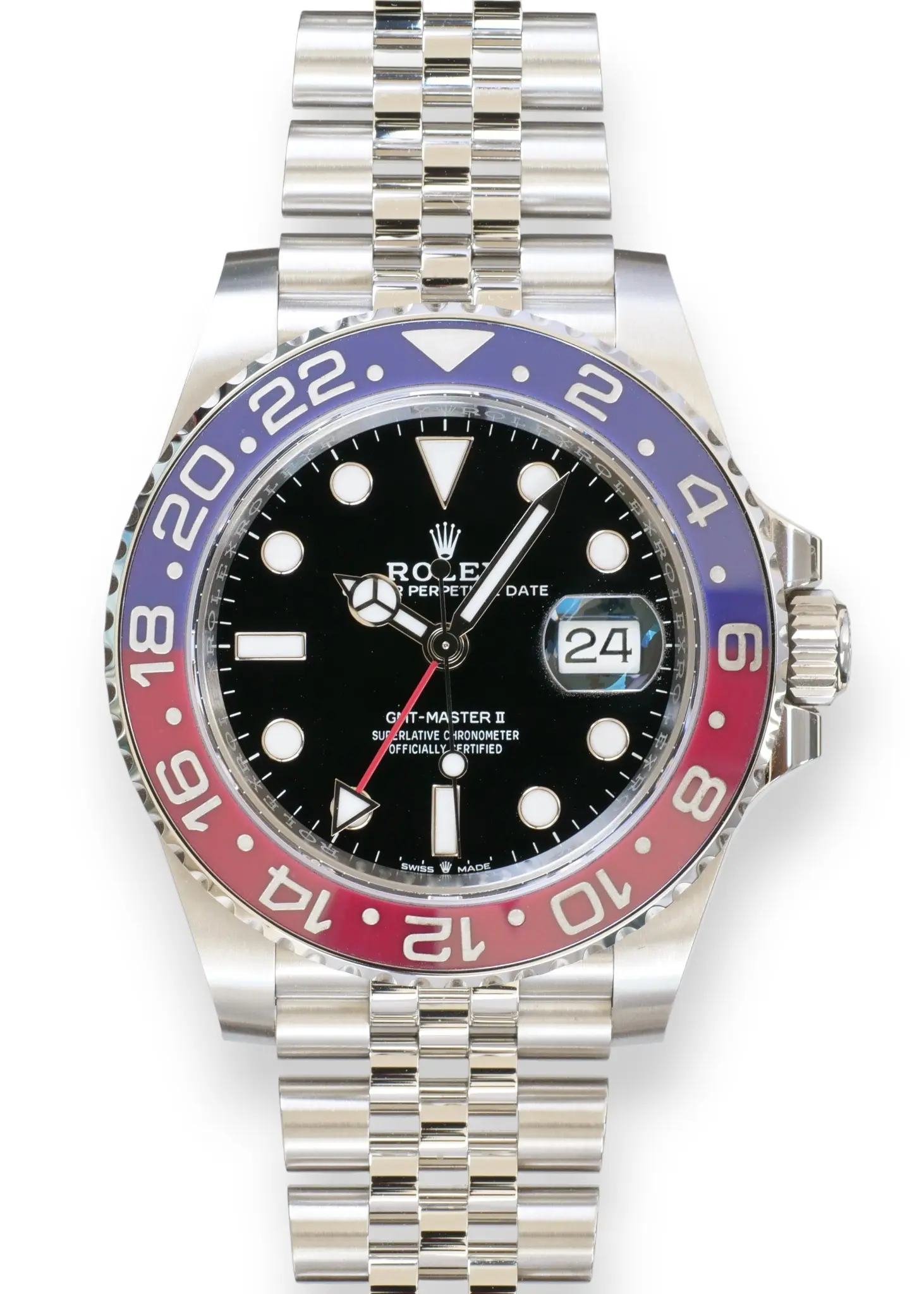 Rolex GMT Master II Pepsi 126710BLRO Brand New 2025 full set with box and papers for sale at Calibre24 Luxury Watches Perth Australia