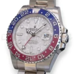 Rolex GMT Master II Pepsi Meteorite Dial Mint like New condition with white and green tags 2025 full set with box and papers available at Calibre24 Luxury Watches Perth Australia