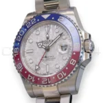 Rolex GMT Master II Pepsi Meteorite Dial Mint like New condition with white and green tags 2025 full set with box and papers available at Calibre24 Luxury Watches Perth Australia
