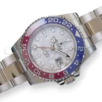 Rolex GMT Master II Pepsi Meteorite Dial Mint like New condition with white and green tags 2025 full set with box and papers available at Calibre24 Luxury Watches Perth Australia