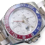 Rolex GMT Master II Pepsi Meteorite Dial Mint like New condition with white and green tags 2025 full set with box and papers available at Calibre24 Luxury Watches Perth Australia