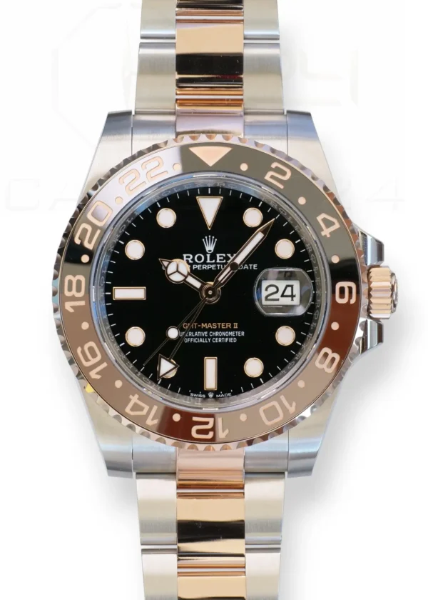 Rolex GMT Master II Rootbeer 126711CHNR Dual Tone Brand New Unworn 2025 full set with box and papers available at Calibre24 Luxury Watches Perth Australia