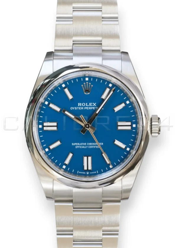 Rolex Oyster Perpetual 41 Med Blue Dial