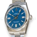 Rolex OP41134300 Med Blue Dial Brand New 2025 full set with Box and Papers available for sale at calibre24 Perth Australia