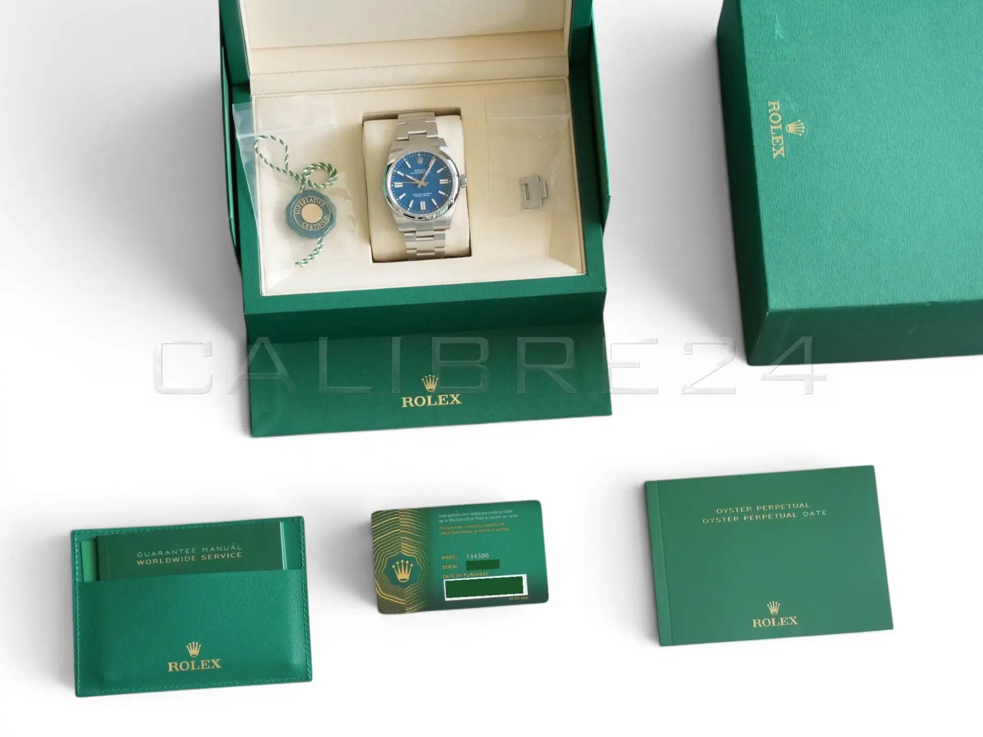 Rolex OP41134300 Med Blue Dial Brand New 2025 full set with Box and Papers available for sale at calibre24 Perth Australia