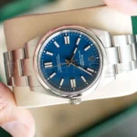 Rolex OP41134300 Med Blue Dial Brand New 2025 full set with Box and Papers available for sale at calibre24 Perth Australia