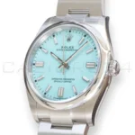 Rolex Oyster Perpetual 36 turquoise Tiffany dial 126000-0006 2025 brand new front view Oystersteel