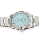 Rolex Oyster Perpetual 36 turquoise Tiffany dial 126000-0006 2025 brand new front view Oystersteel