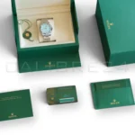 Rolex Oyster Perpetual 36 turquoise 126000-0006 2025 brand new full set box green warranty card papers Calibre24 Perth