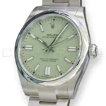 Rolex Oyster Perpetual 41 Pistachio Dial 134300 Smooth Bezel Oyster Bracelet Brand New 2026 full set with box and papers available at Calibre24 Luxury Watches Perth Australia