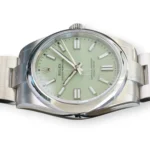 Rolex Oyster Perpetual 41 Pistachio Dial 134300 Smooth Bezel Oyster Bracelet Brand New 2026 full set with box and papers available at Calibre24 Luxury Watches Perth Australia
