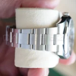 Rolex Oyster Perpetual 41 smooth polished Oystersteel bezel 41mm case profile Twinlock crown