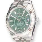 Rolex Sky Dweller 336934 mint green 2025 full set with box and papers for sale at Calibre24 Luxury Watches Perth Australia