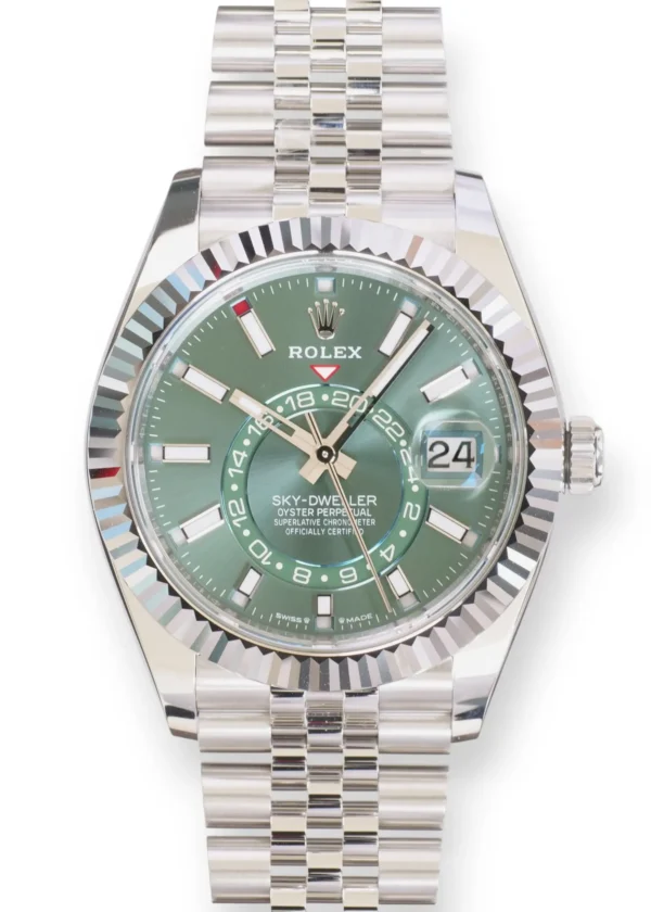 Rolex Sky-dweller mint green dial