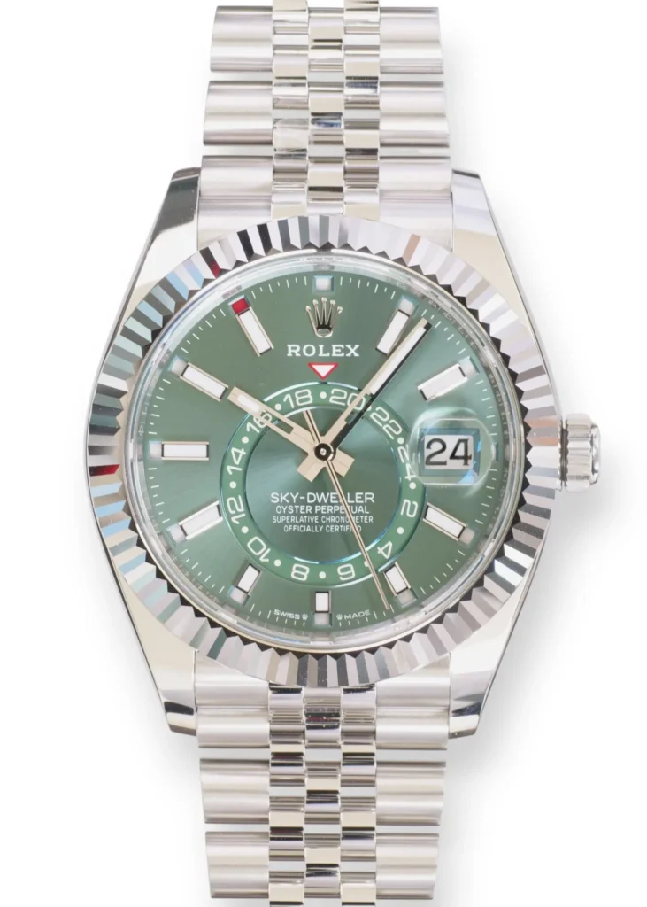 Rolex Sky-dweller mint green dial