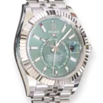 Rolex Sky Dweller 336934 mint green 2025 full set with box and papers for sale at Calibre24 Luxury Watches Perth Australia