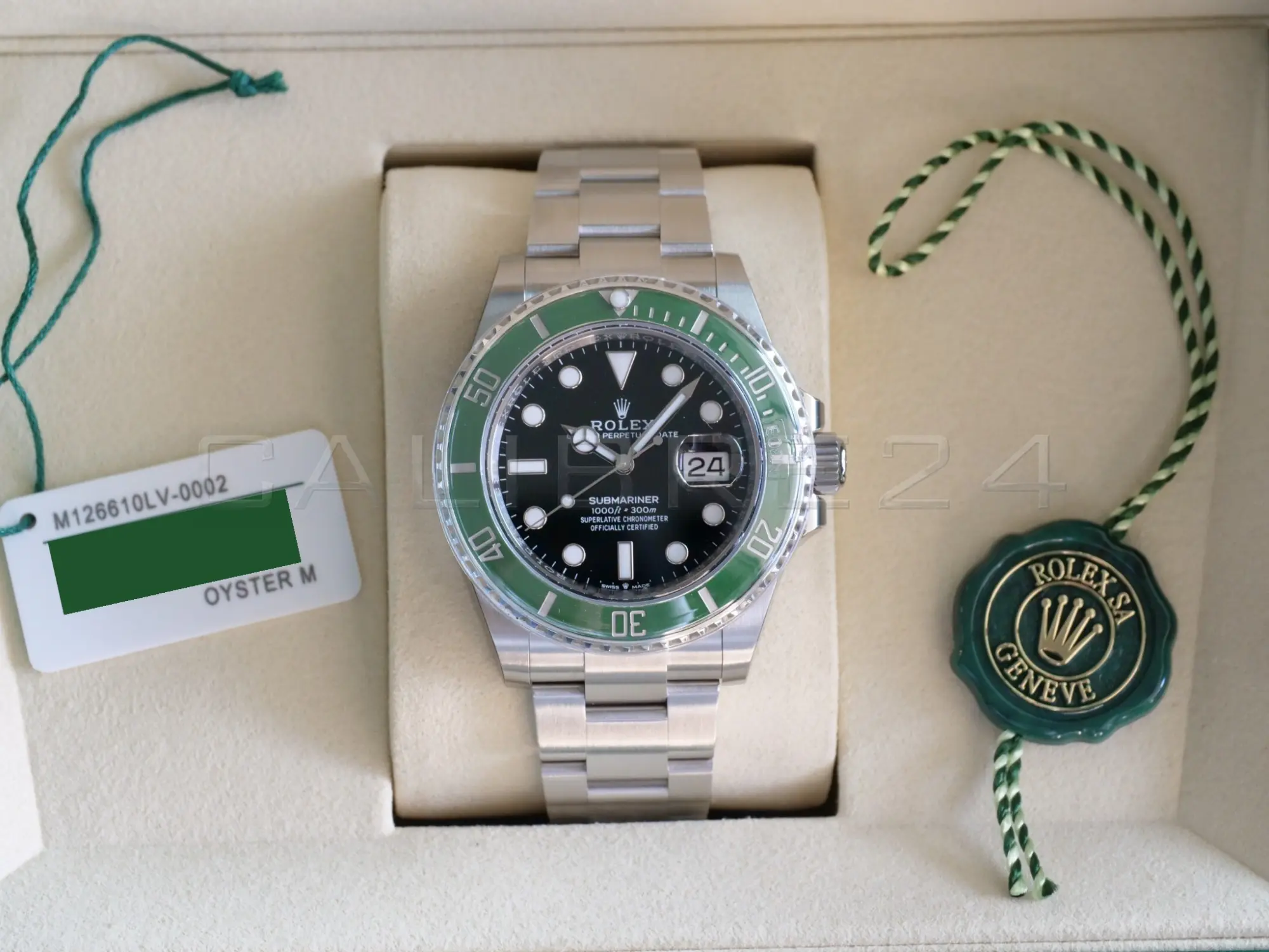 Rolex Submariner 41 Starbucks 126610LV Green Bezel Brand New 2026 Full set with Box and Papers for sale at Calibre24 Perth Australia