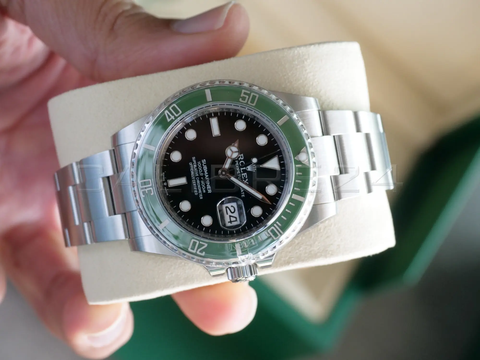 Rolex Submariner 41 Starbucks 126610LV Green Bezel Brand New 2026 Full set with Box and Papers for sale at Calibre24 Perth Australia