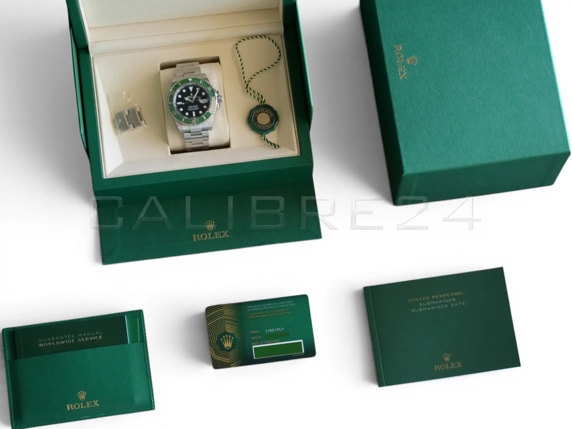 Rolex Submariner 41 starbucks 126610LV Excellent Condition 2026 Full set with Box and Papers for sale at Calibre24 Perth Australia