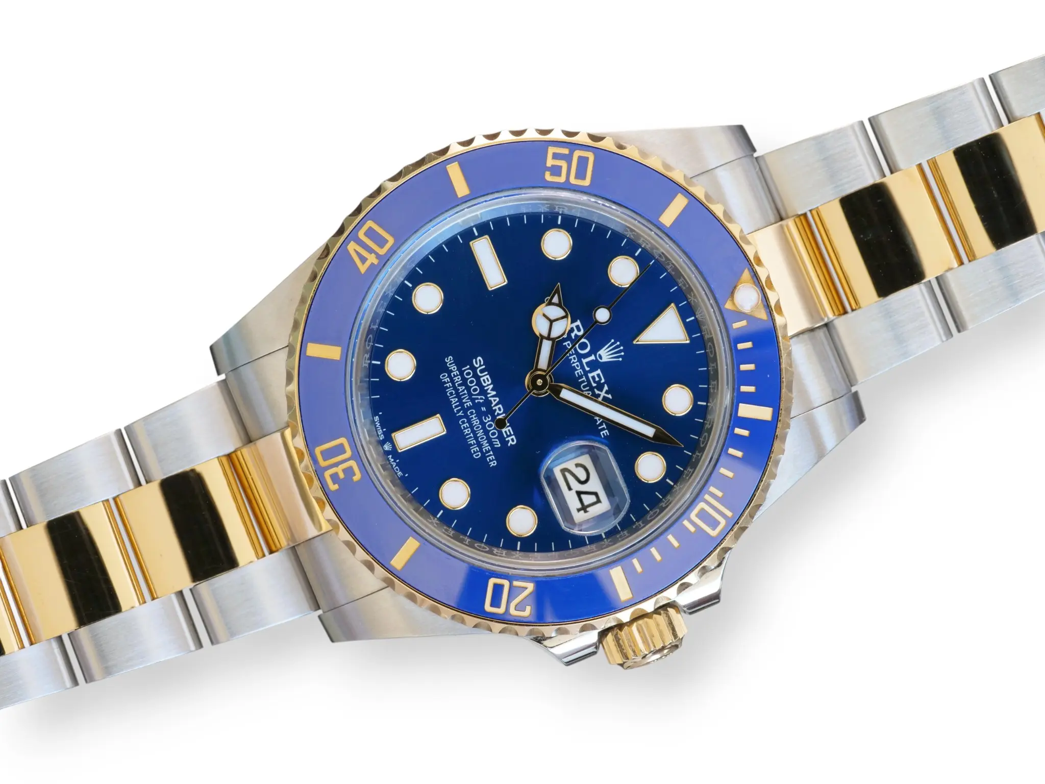 Rolex Submariner Bluesy 126613LB Oyster 2023 Mint Condition full set with box and papers for sale at Calibre24 Luxury Watches Perth Australia