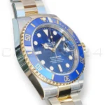 Rolex Submariner Date 41 Bluesy 126613LB yellow Rolesor blue dial blue bezel 2025 mint front view 41mm