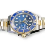 Rolex Submariner Date 41 Bluesy 126613LB yellow Rolesor blue dial blue bezel 2025 mint front view 41mm