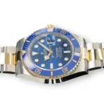 Rolex Submariner Date 41 Bluesy 126613LB yellow Rolesor blue dial blue bezel 2025 mint front view 41mm