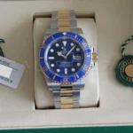 Rolex Submariner Date Bluesy 126613LB 2025 mint full set box green warranty card papers Calibre24 Perth