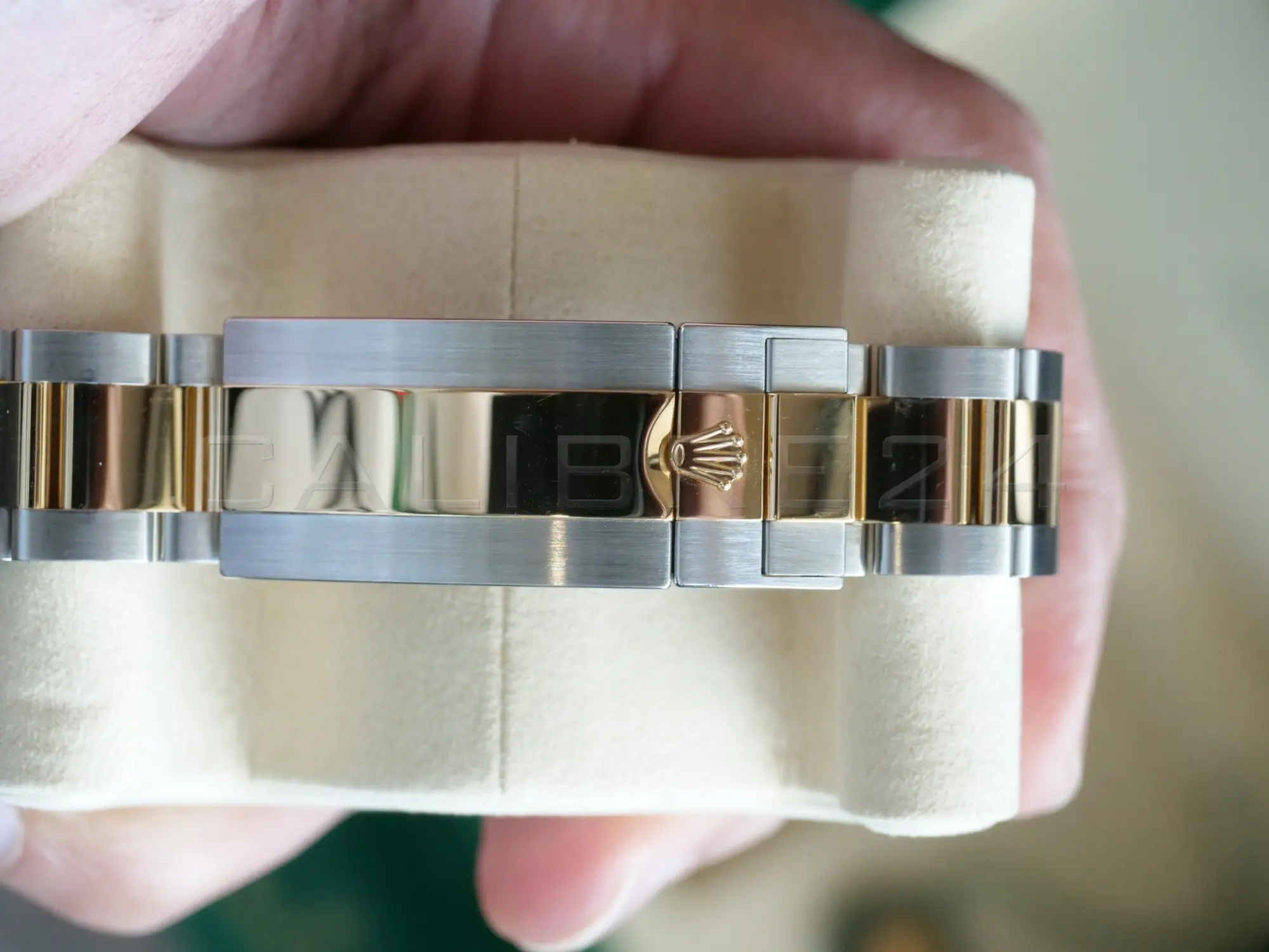 Rolex Submariner Date Bluesy two-tone Oyster bracelet yellow gold centre links Oysterlock Glidelock clasp