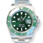 Rolex Submariner Date Hulk 116610LV 2020 NOS green dial green cerachrom bezel 40mm front view discontinue