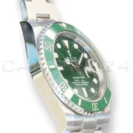 Rolex Submariner Hulk 116610LV mint condition green Cerachrom bezel green dial Oyster bracelet front view