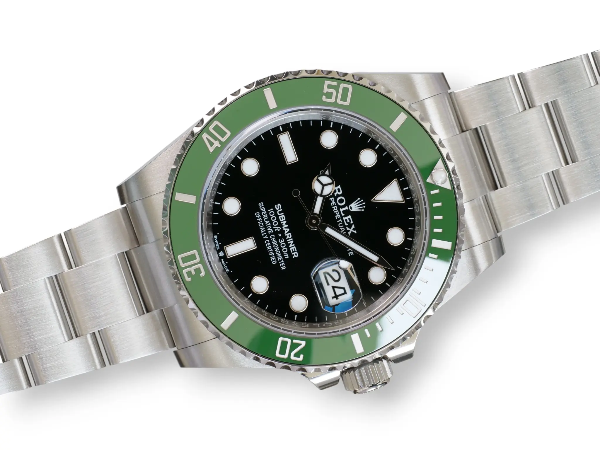 Rolex Submariner Starbucks 126610LV Brand New 2025 full set with box and papers for sale at Calibre24 Luxury Watches Perth Australia