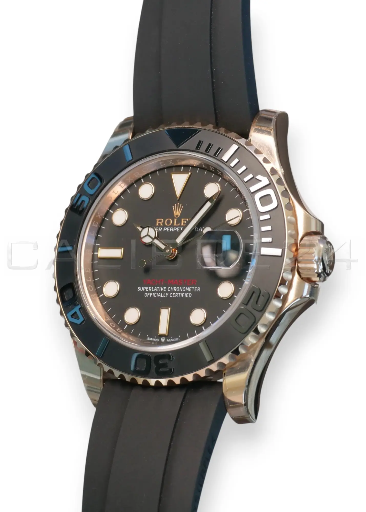 Rolex Yacht‑Master 40 Everose Gold Oysterflex 126655 2022 NOS Brand New Full Set for sale at Calibre24 Perth Australia