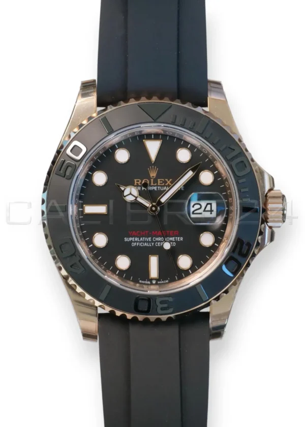 Rolex Yacht‑Master 40 Rolex Yacht‑Master 40 Everose Gold Oysterflex 126655 2022 NOS Brand New Full Set for sale at Calibre24 Perth Australia