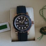 Rolex Yacht‑Master 40 Everose Gold Oysterflex 126655 2022 NOS Brand New Full Set for sale at Calibre24 Perth Australia