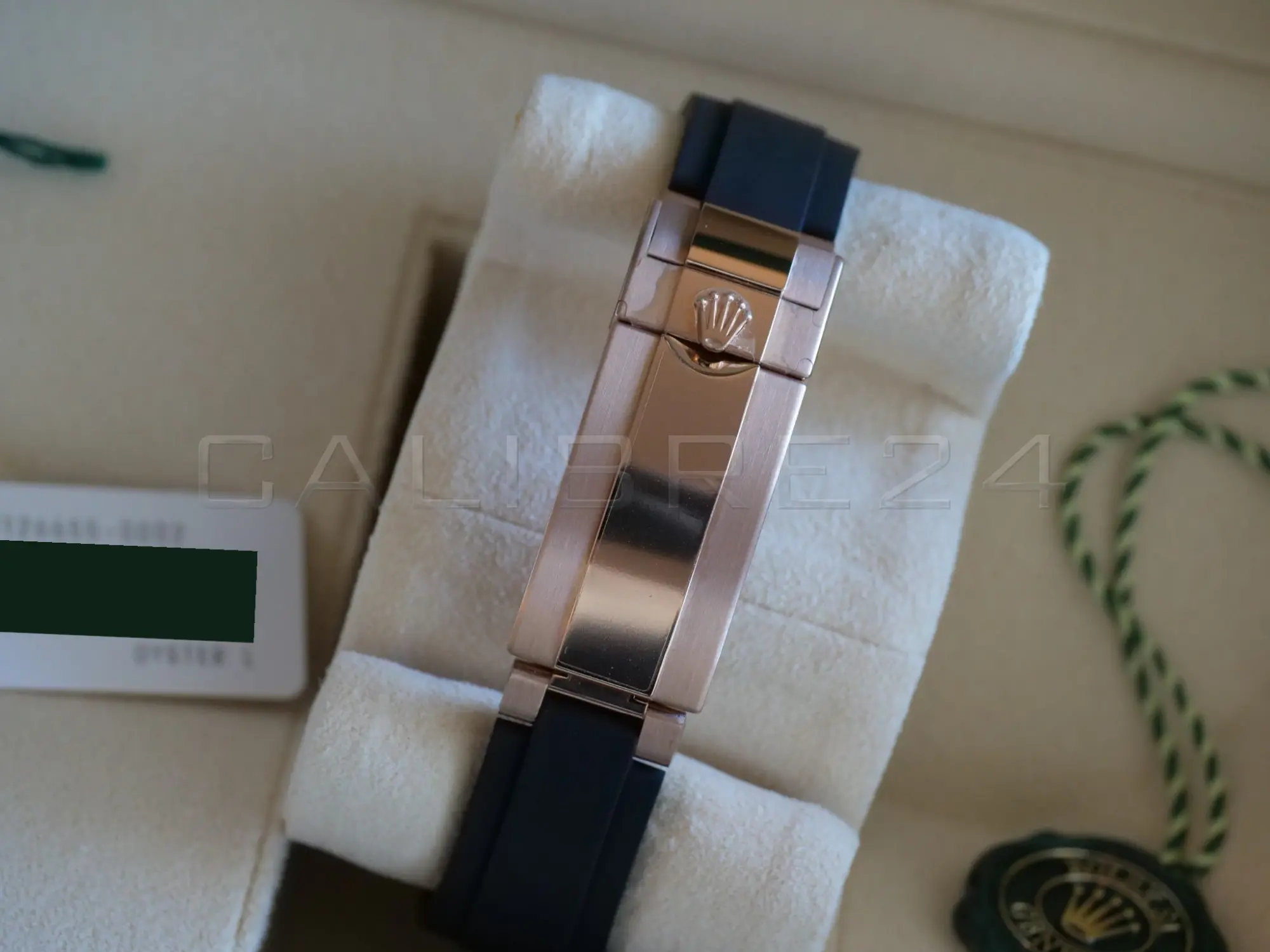 Rolex Yacht‑Master 40 Everose Gold Oysterflex 126655 2022 NOS Brand New Full Set for sale at Calibre24 Perth Australia