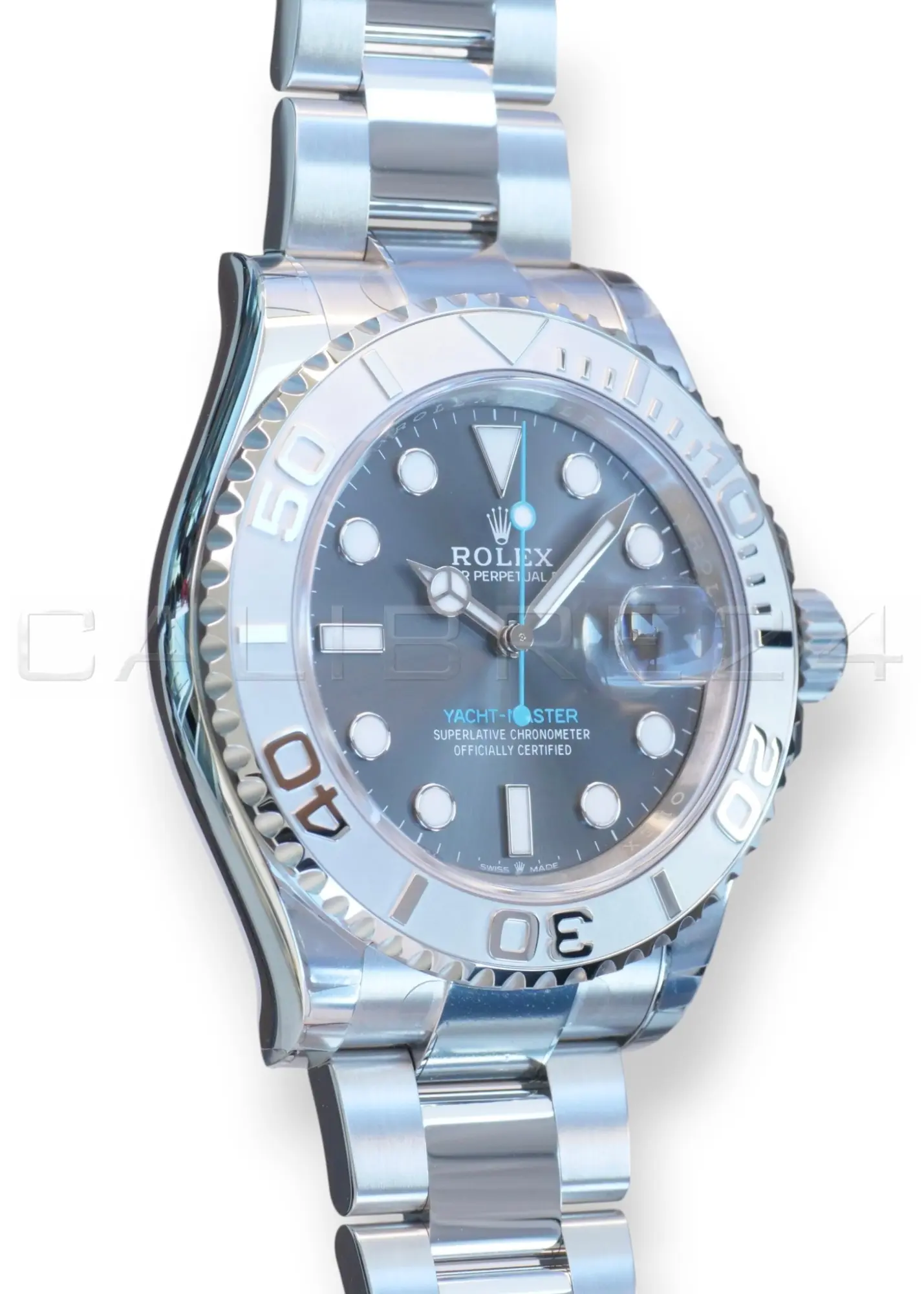 Rolex Yacht‑Master 40 Slate Dial Oystersteel Platinum 126622 Brand New 2026 Full Set for sale at Calibre24 Perth Australia