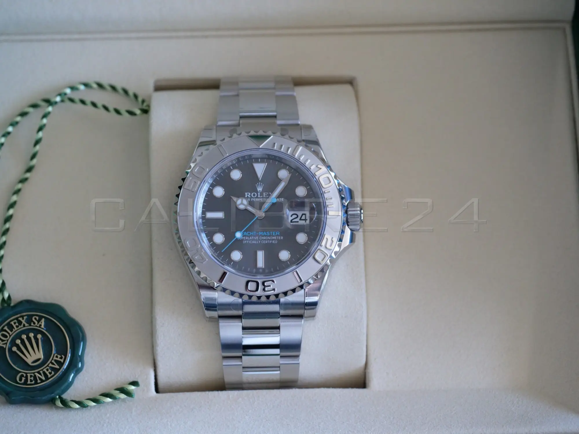 Rolex Yacht‑Master 40 Slate Dial Oystersteel Platinum 126622 Brand New 2026 Full Set for sale at Calibre24 Perth Australia