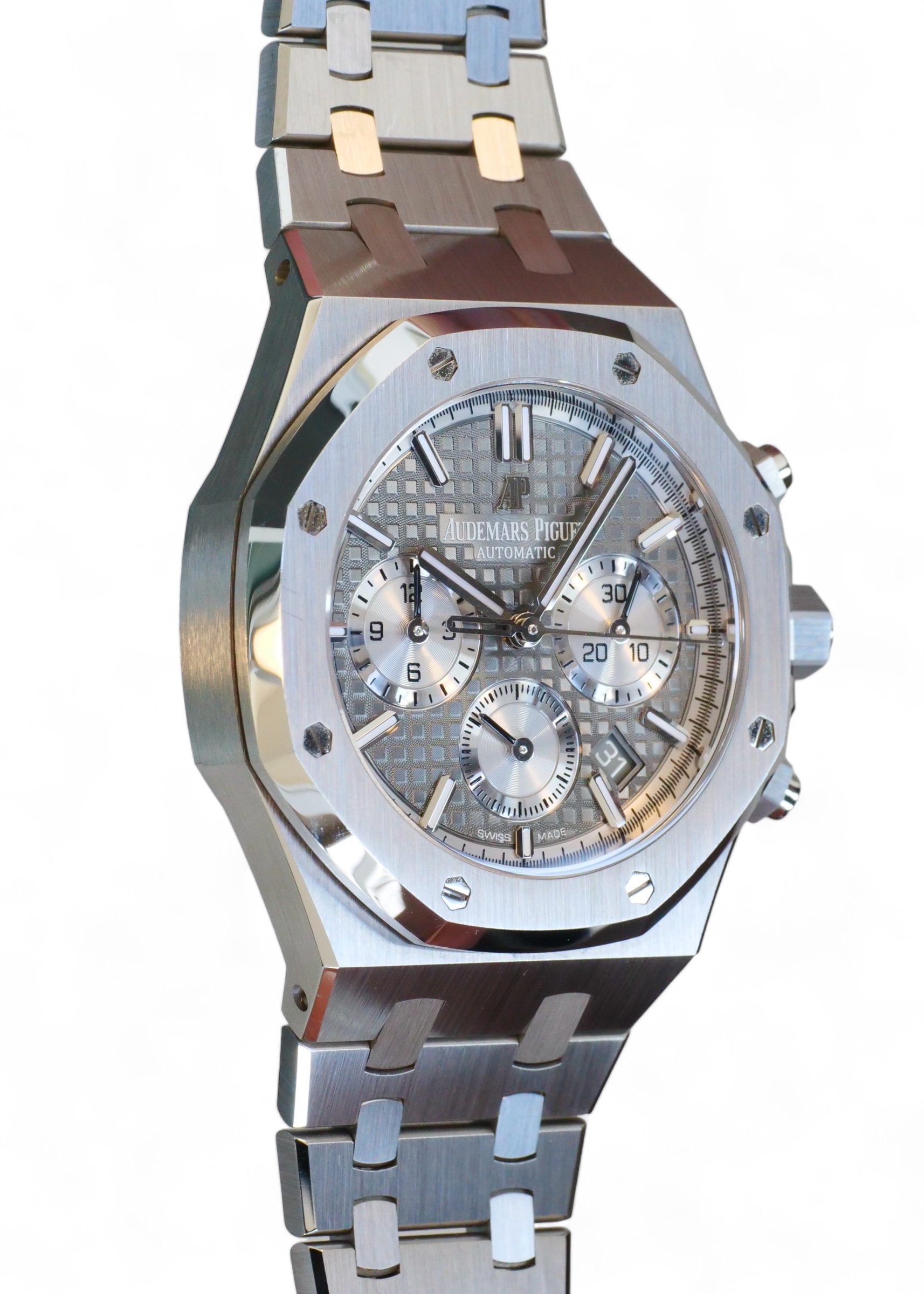 AUDEMARS PIGUET ROYAL OAK 38MM GREY DIAL 26315ST FULL SET Calibre24 Luxury Watches